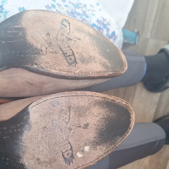 Freebird by Steven Brown/Tan " Mescal " Ankle Boots With Woven Accents 10 - Picture 7 of 8